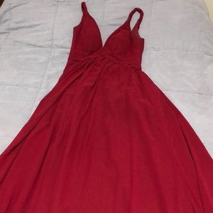 Azazie Maren dress in Burgundy